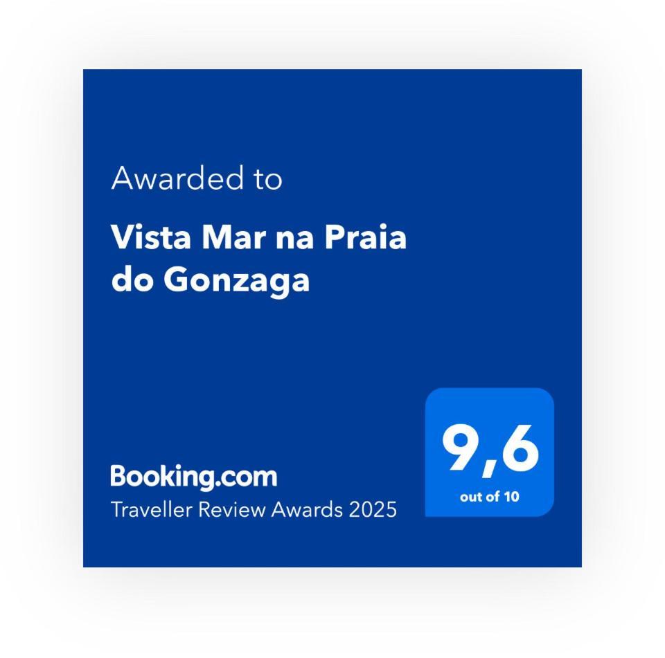 Vista Mar Na Praia Do Gonzaga Santos  Exterior foto